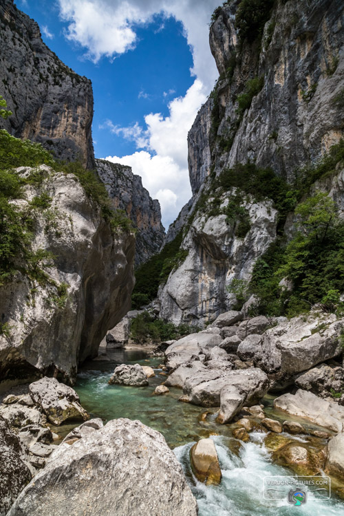 photo couloir samson dans le canyon du Verdon